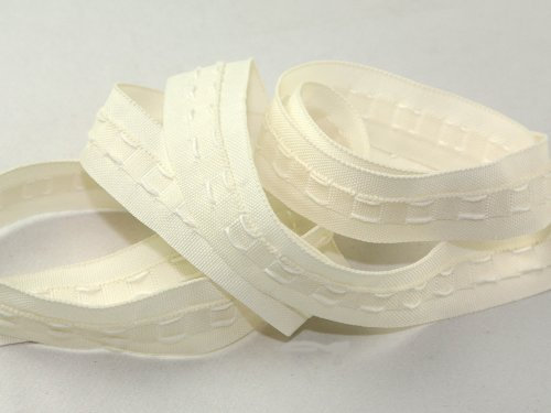 25mm wide Cream Curtain Tape - per metre