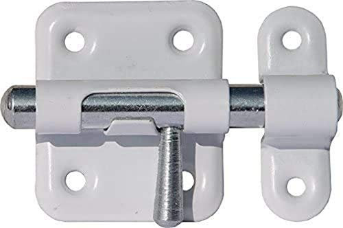 ABUS SRR35 Targette de Sécurité 35 mm – Verrou Coulissant Sans Clé pour Portes et Fenêtres – Format Compact – Pour Ouverture Gauche ou Droite – Facile à Installer – Couleur Blanche