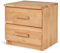 Betten-ABC Bubema Nachttisch-2, Buche 2 Schubladen