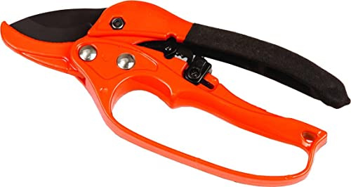 MUDDY Ratchet Shears Compact Durable Lightweight Ergonomic Portable Versatile Outdoor Pruning Shears with Secure Locking Mechanism 8 Hardened Steel Blades & Comfortable Hand Grip