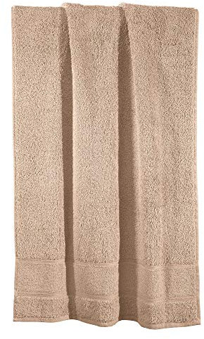 Erwin Müller Duschtuch Karlsruhe 100% Baumwolle beige Größe 70x140 cm - extrem saugstark, leicht, flauschig weich, hautschmeichelnd (weitere Farben)