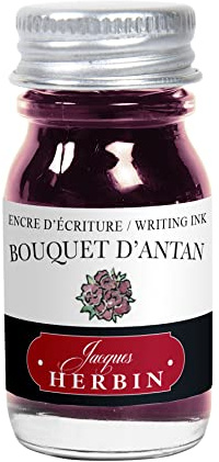 Jacques Herbin 11564T - Writing and drawing ink - Fountain pens and roller pens - Bouquet d'antan/ Bouquet of yesteryear colour - 10 ml - Made in France
