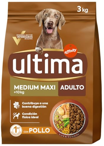 ultima Comida Seca con Pollo para Perros Medium-Maxi Adultos, 3kg