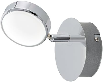 EGLO LED-vägglampa Salto, väggbelysning, väggspot i metall och plast