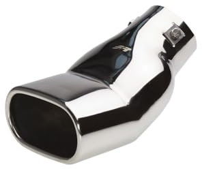 Simoni Racing TRX/62 - Terminale rettangolare di scarico universale, Acciaio inox, Lunghezza 195 mm