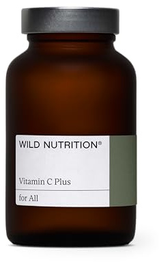 WILD NUTRITION Food-Grown Vitamin C Plus | High Bioavailability Vitamin C with Bioflavonoids | Immune Support |Optimum Absorption | 60 Capsules