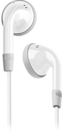 Écouteurs intra-auriculaires SBS Studio MIX 20 avec câble jack universel 3,5 mm, fil de 1 m de long, bouton répondre/terminer un appel, léger et confortable