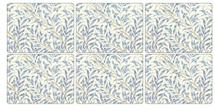 Pimpernel Branche d'osier Bleu Lot de 6 Sets de Table