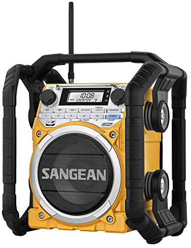 Sangean U4 Weather Alert Radio with Bluetooth, AM/FM, Aux-in Ultra Rugged Rechargeable Digital Tuning Radio, Yellow