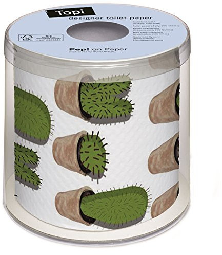 Paper + Design Papier toilette humoristique avec motif imprimé Cactus (Cactuses)