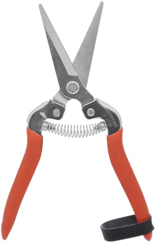 Zenport H302S Harvest Shear, Straight Serrated, 2.25 Inch Stainless Steel Blades, Red - 12 Pack