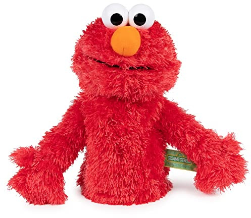 GUND Sesame Street Official Elmo Muppet Plush Hand Puppet, Premium Plush Toy for Ages 1 & Up, Red, 11”