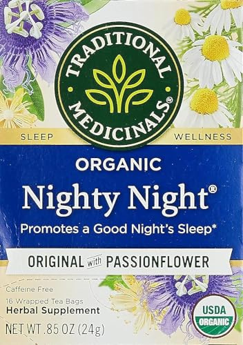 Traditional Medicinals Organic Nighty Night Tea, 16 Tea Bags (Pack of 1)