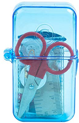 SINGER 01927 Travel Sewing Kit in Case, Assorted Colors, Multicolor