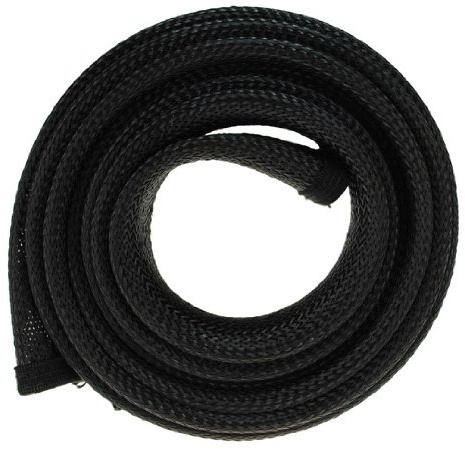 FISUAL Expandable Zip Up Cable Tidy (1 Metre, Black)