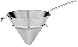 Paderno World Cuisine 11929-24 9-1/2-Inch Double Mesh Bouillon Strainer, Stainless Steel, Silver