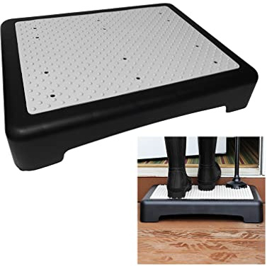 Evelots Mobility Low Step Stool for Seniors - Sturdy Half Step Large Platform for Adults, Elderly - Up to 425 Pounds - Nonslip - Indoor & Outdoor - Lightweight - Stairs, Bed, Bathtub, Shower, Car