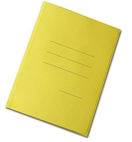 Blasetti - Lot de 50 dossiers saphir jaune f.to A4 33,5 x 25 cm, 3 rabats, carton solide, 200 g/m², PEFC certifié