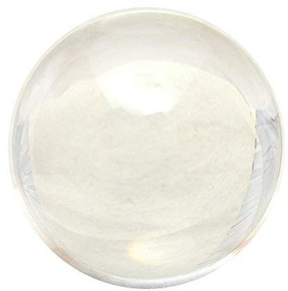 Sfera in vetro trasparente per fotografie di qualità, senza striature, trasparente, 80 mm