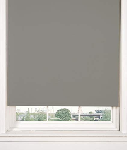 Emma Barclay Blackout Roller Blind in Grey - Width 90 x Drop 165cm