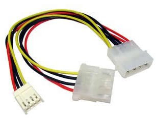 Aptii – Cubierta interior disquetera Molex LP4 A FDD Cable conector de alimentación