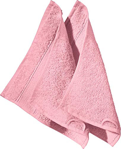 Erwin Müller Seiftuch Karlsruhe 2er- Pack 100% Baumwolle Altrosa Größe 30x30 cm - extrem saugstark, leicht, flauschig weich, hautschmeichelnd (weitere Farben)