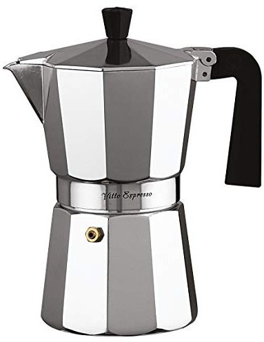 Ilsa 6009 - Cafetera Aluminio Vitto Expresso para 9 Tazas, Color Plateado