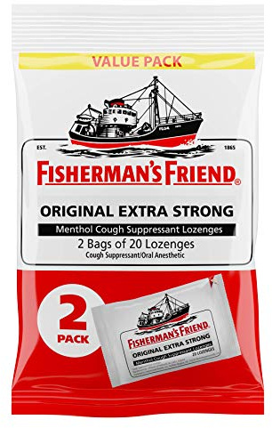 Fisherman's Friend Fishermans Drops 40ct, Original Extra Strong, 40 Count