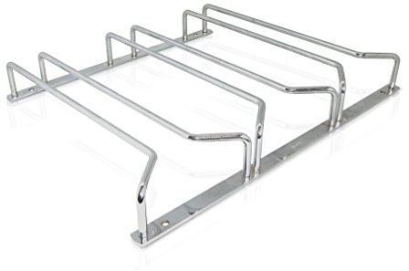 Vin Bouquet FIA 058 - Soporte para Copas de Acero Inoxidable, Colgador, Organizador, Acero, Plateado, 33.8 x 26.3 x 5 cm