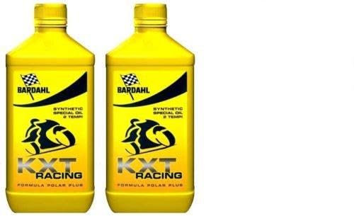 Bardahl Bidon d'huile KXT Racing, lubrifiant synthétique, 2 temps, 2 l