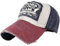 Morefaz Unisex Baumwolle Baseball Cap Mütze Motors Racing Motorcycle Baseballkappe Snap Back MFAZ Ltd (L/XL, Nave Red)