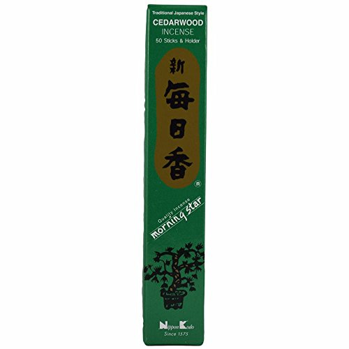 Japanska rökelser Morning Star CEDARWOOD från Nippon Kodo 50 stycken (cederträ)