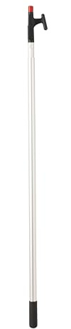 Attwood Marine Boat Hook, Telescopic Aluminum Pole with Poly Head for Docking, Mooring, and Retrieving, 4.0 to 7.5 - Foot, Silver, 55190