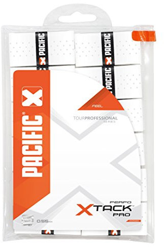Pacific Unisex Tennis Håndtagsbånd X Tack Pro Perfo Hvid 12 stk Griffband, Weiß, 0.55mm EU