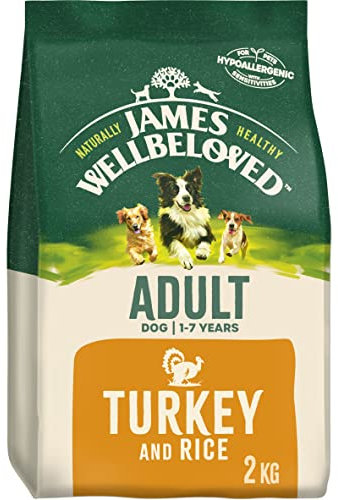 James Wellbeloved Adult Turkey & Rice 2 kg Bag, Hypoallergenic Dry Dog Food
