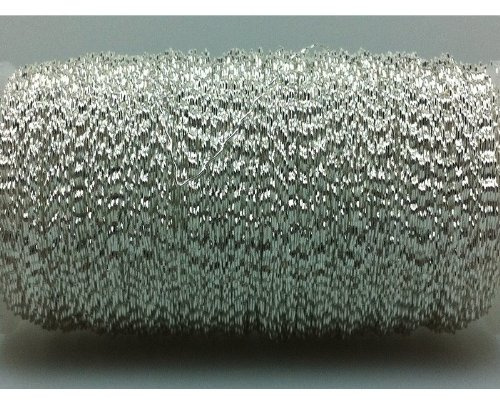 Decorative Wire in Bouillon Crinkle Wire Effect (Zig Zag) 0.30 mm x 35 m 25g Silver