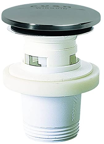 Wirquin 30724029 Bonde de lavabo Quick-Clac à clapet, chromé, Gris