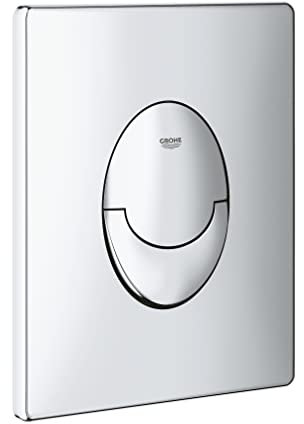 Grohe Skate WC-Betätigungsplatte mit 2-Mengen- und Start-Stopp-Funktion für pneumatische Betätigung chrom 38964000 Mattchrom
