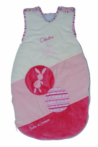 Doudou et Compagnie - Gigoteuse Sans Manche - Douillette Bébé Fille - Lapin - 70 cm - Rose - Lapin Célestine - DC1452