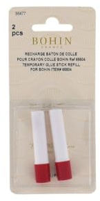 Bohin - Textile Colle Stylo Recharge - 2 Pièces