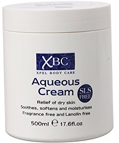XBC SLS Free Aqueous Body Cream Dry Skin Moisturiser Cream 500 ml