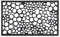 Relaxdays 10020195 Paillasson tapis de sol antidérapant en caoutchouc motifs fleurs résistant porte entrée garage couloir extérieur L x l 75 x 45 cm noir