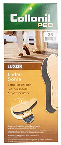 Collonil Ped Luxor - Plantilla de cuero para mujer, color marrón, talla 36