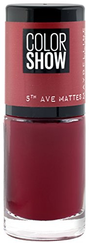 Maybelline Color Show 5th Ave Matte 456 Wine at 5 Nail Polish 7ml