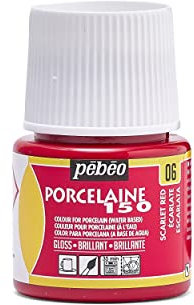 Pebeo Porcelaine 150 Porzellanfarbe, 45 ml, scharlachrot