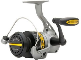 Fin-Nor LT40 Lethal Spinnrolle, 230 Yards, 4,5 kg Mono Schnurkapazität, 10,4 kg maximale Zugkraft, graues und schwarzes Finish