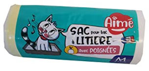 Rouleau de sacs pour bac a litiere de 42x30cm - Pour chat