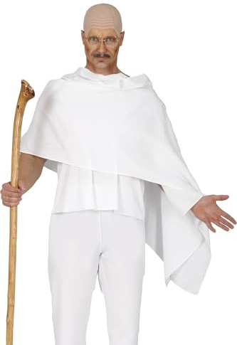 FIESTAS GUIRCA | Calva in Lattice Naturale (Taglia Unica) - Protesi per Costume da Monaco, Frate o Sacerdote - Accessorio Unisex per Feste in Maschera ed Eventi Religiosi - Adulto - Naturale