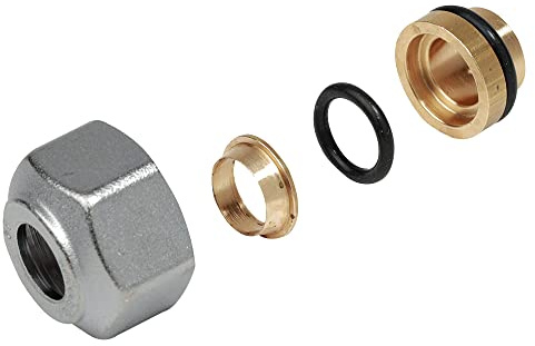 Adaptateur nickelé et chromé pour tube cuivre diamètre 12/14x16 R178X015