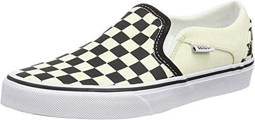Vans Asher, Sneakers Basses Femme, Blanc (Checkerboard/Black/White), 38 EU (5 UK)